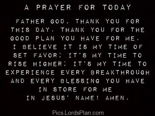 A prayer for today
